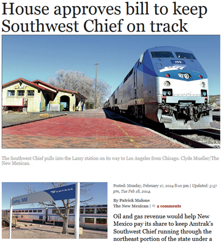 http://www.santafenewmexican.com/news/legislature/house-approves-bill-to-keep-southwest-chief-on-track/article_0770a756-5efc-5224-8838-f2c1b68f32f4.html