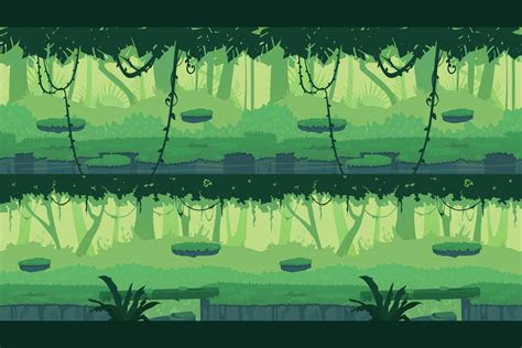 jungle  game backgrounds craftpixnet