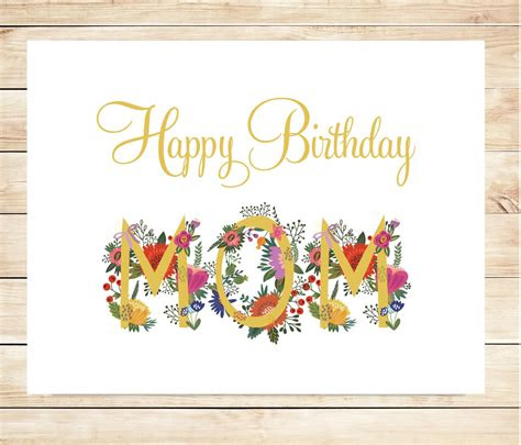 In today's digital age, where everything seems to be virtual, there's something special about receiving a physical birthday card. happy birthday mom card printable printable birthday cards