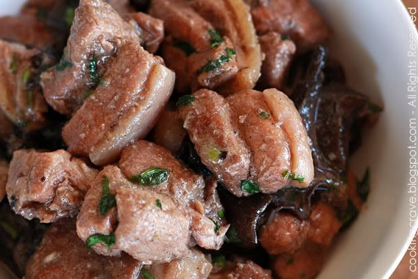 Braised Fried Pork Belly in Hakka Style2