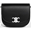 Celine Medium Besace Triomphe in Supple Natural Calfskin Black