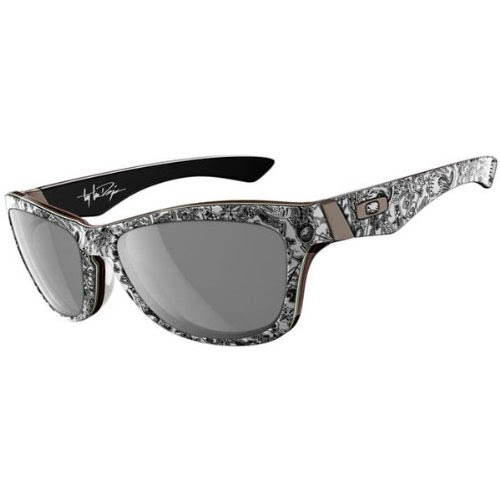 Oakley Troy Lee Jupiter LX Sunglasses - Oakley Men's Special Editions Signature Series Authentic Eyewear - Polished White/Grey / One Size Fits All On Sale