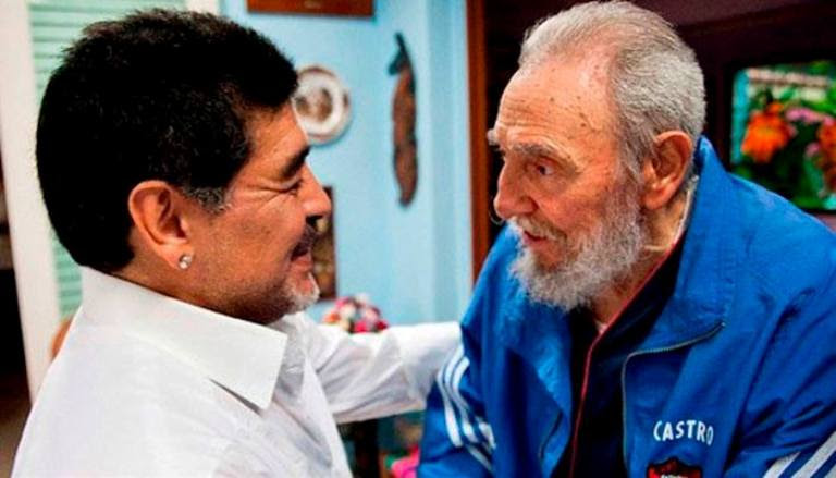 fidel y maradona