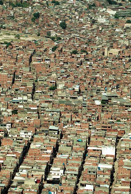 Parte do Complexo da Maré, visto de cima