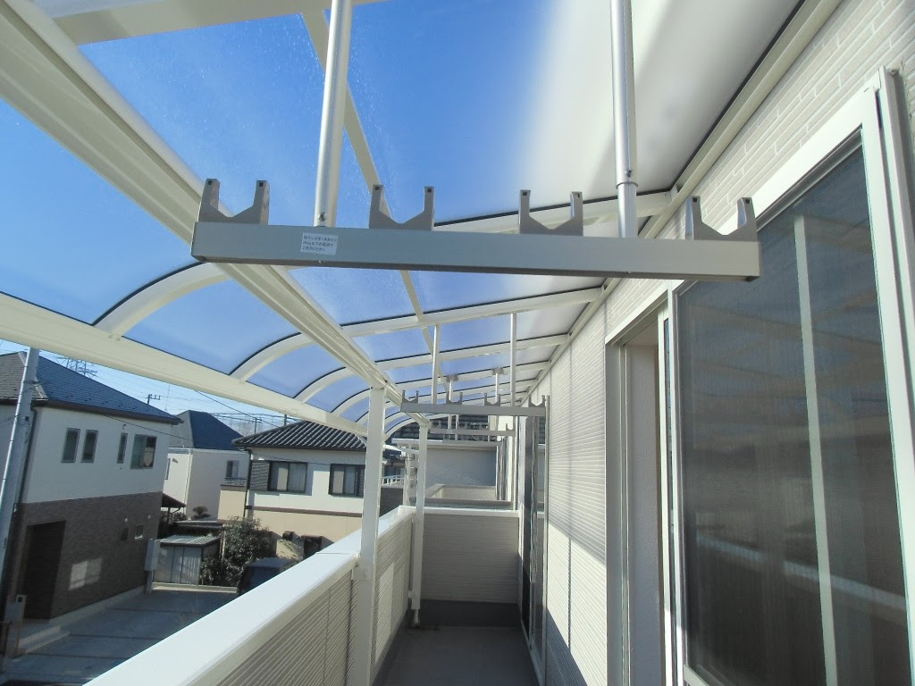 バルコニー ベランダ 屋根 110 100円 オプション工事ドットコム