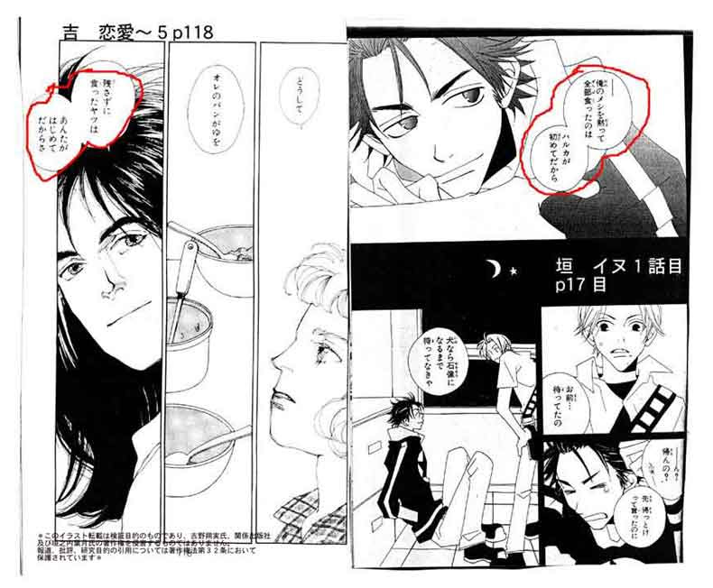 恋愛的瞬間 吉野朔実作 との類似点 10