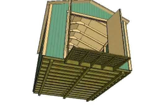 10x12 Gable Storage Shed Plans by shedking.net - YouTube