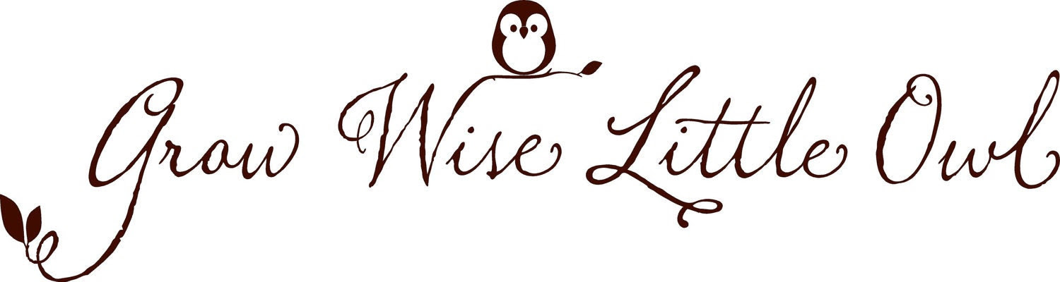 Grow wise little owl- childrens nursery  -  Vinyl Lettering  decal wall words graphics  decals  Art Home decor itswritteninvinyl