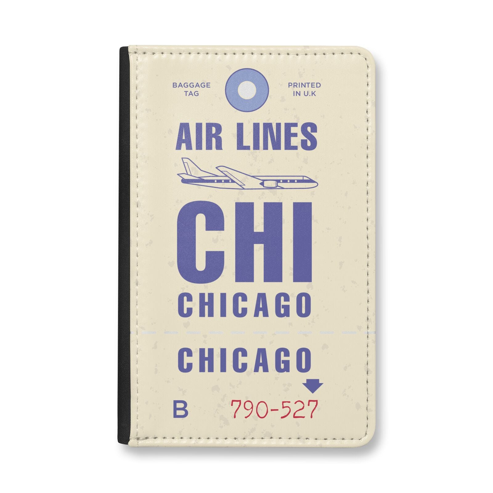 Vintage Luggage Tag Custom Passport Holder