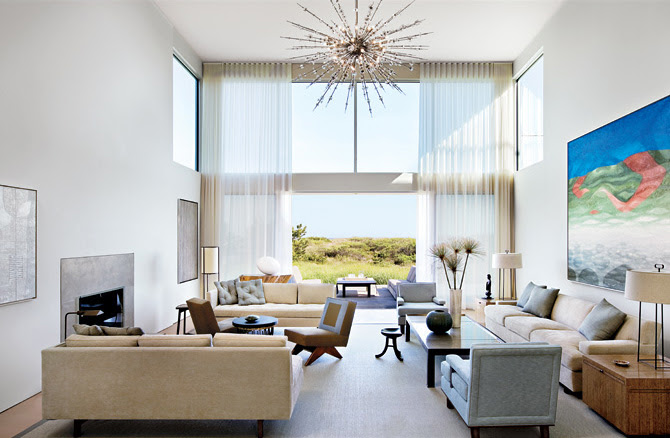 Calm and Simple Beach House Interior Design by Frederick Stelle 