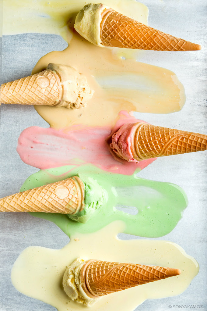 ice cream cones photo by sonyakamoz