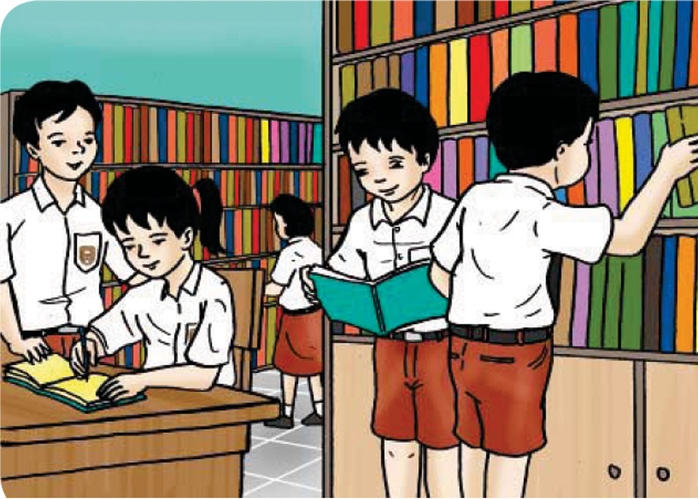 TRIK MEMBUAT ANAK  GEMAR MEMBACA SD NEGERI 14 PENARIK
