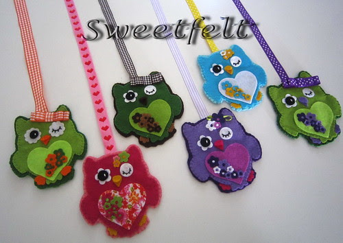 I ♥ Corujinhas ... by sweetfelt \ ideias em feltro