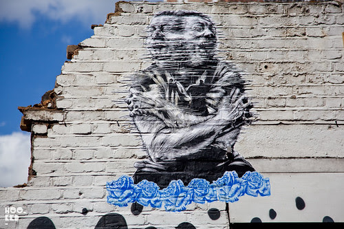 Street Art Shoreditch paste-up by London artist Dale Grimshaw