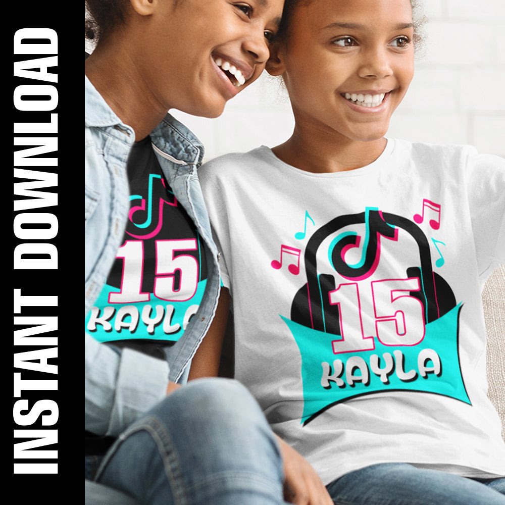 Download Tik Tok Birthday Custom Age and Name PNG SVG - eBoss 247