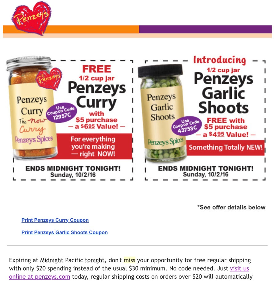 penzeys-upsell-email