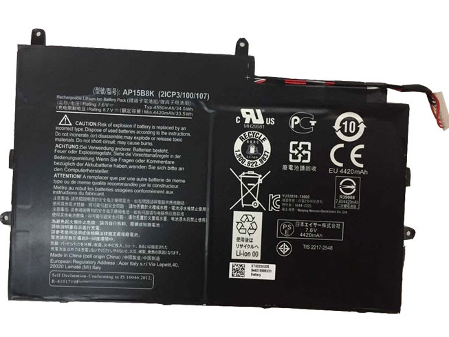 4550Wh/34.5Wh 7.6V AP15B8K Batterie