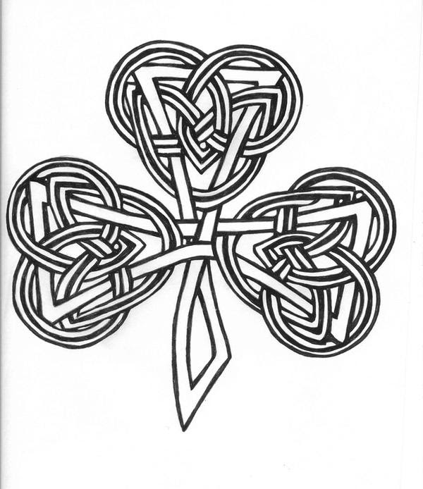 Celtic Knot Clover Tattoo by ~karadarkthorn on deviantART