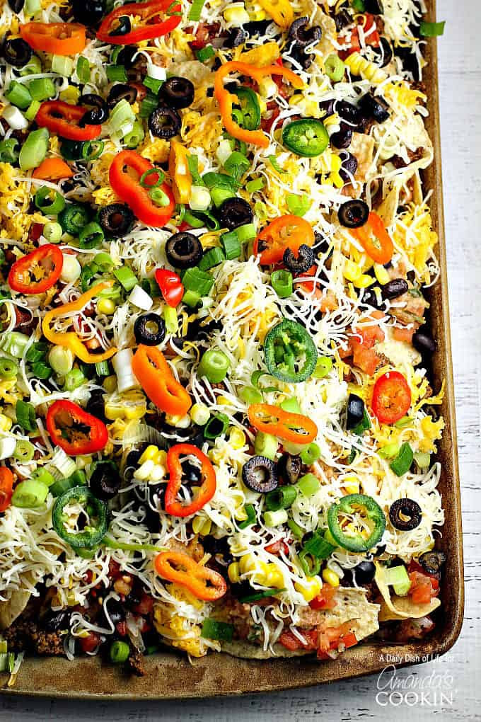 Loaded Nachos Recipe: make a giant plate of nachos for the ...