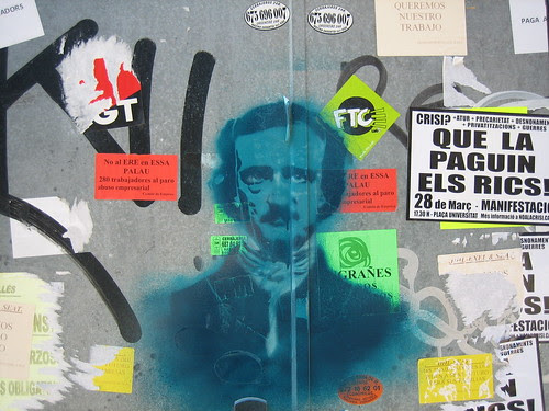 Edgar Allan Poe buscant inspiració