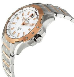 ... Bulova Men's 98B129 'Marine Star' Silver and White Dial Bracelet Watch