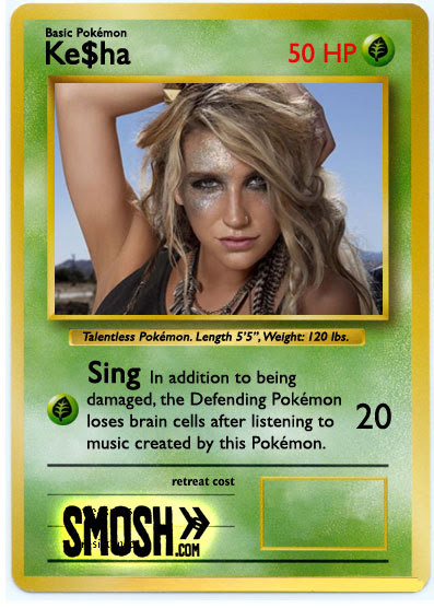 funny pokemon cards. Celebrity Pokemon Cards