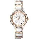 Fossil Jesse Ceramic Watch White with Rose