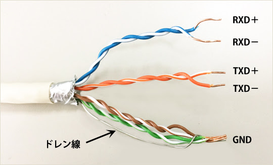 RS422・RS485の推奨ケーブルについて｜CAT5Eケーブルがおすすめ