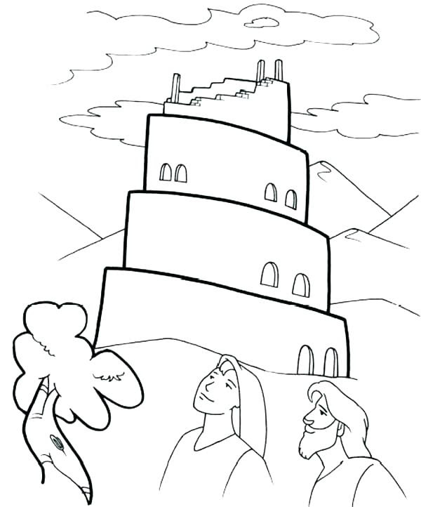 Download Tower Of Babel Coloring Page at GetColorings.com | Free printable colorings pages to print and color