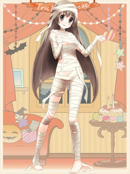 ハロウィン 仮装 イラスト ミイラ たつく