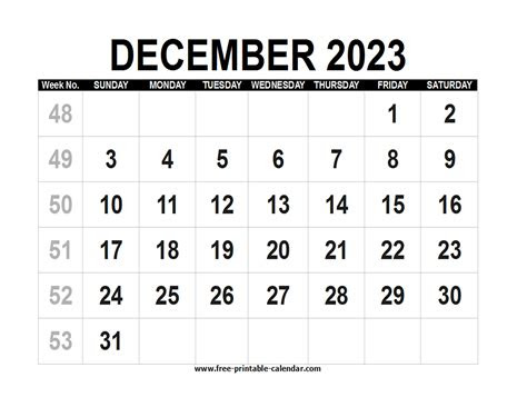  blank calendar 2023 december free printable calendarcom