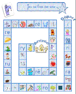 Jeu de l'oie des sons CP/CE1
