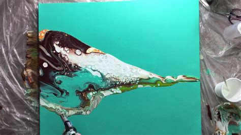 From fine lines to broad strokes, high flow . ( 005 )Acrylic pouring with negative space - YouTube