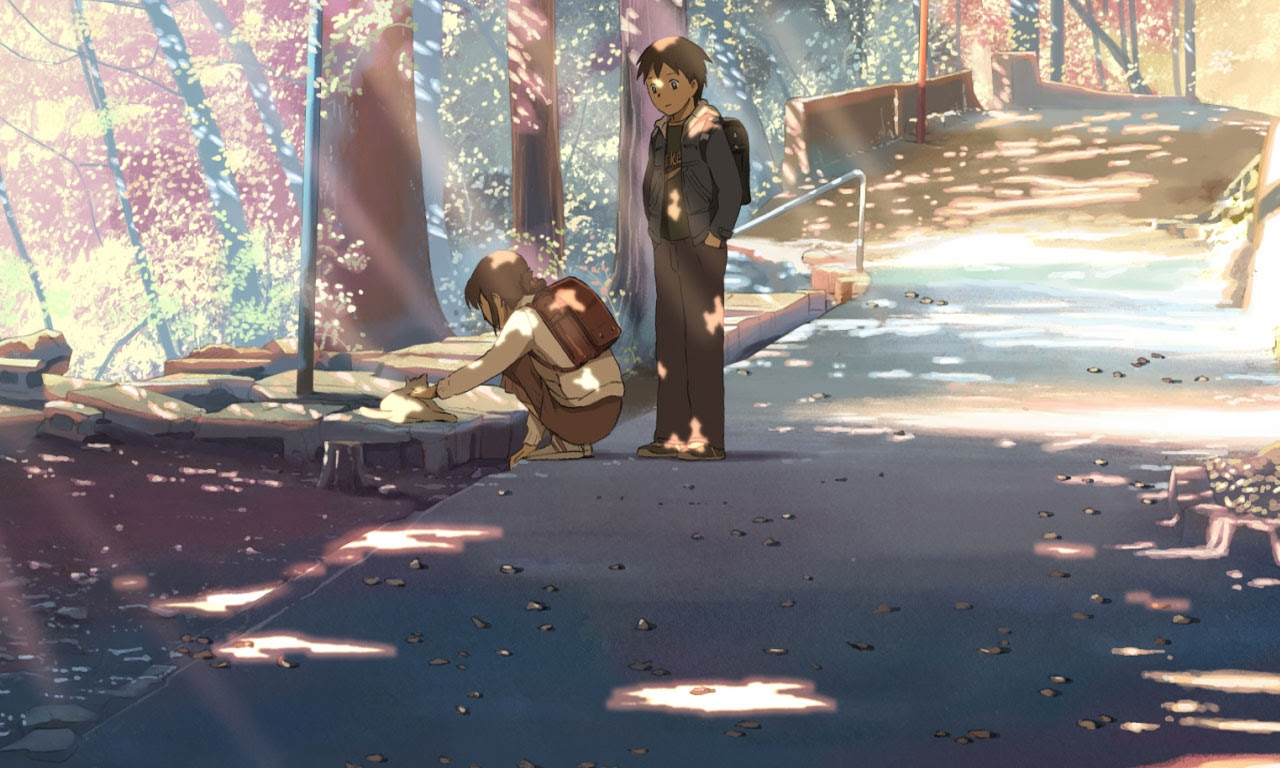 animasi bergerak bunga sakura berguguran