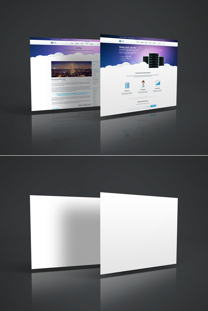Download Web Page PSD Mockup - graphberry.com
