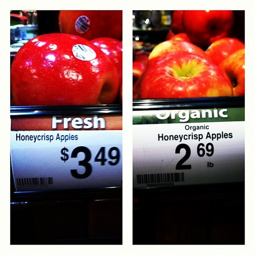 Read the labels people. Organic is NOT always more expensive.