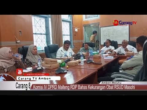Komisi IV DPRD Malteng RDP Bahas Kekurangan Obat RSUD Masohi