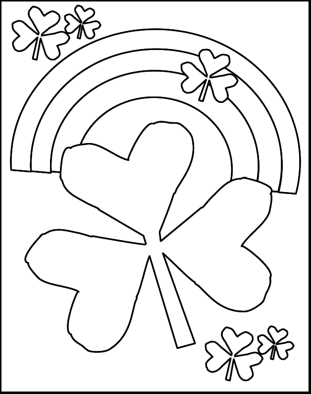 preschool shamrock coloring page  clip art library