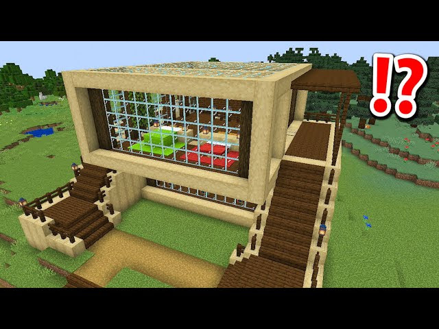 木でできた最強ハウスの作り方 まいくら マインクラフト マインクラフト 動画まとめ