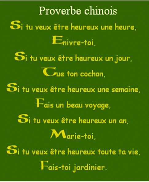 Proverbe Chinois