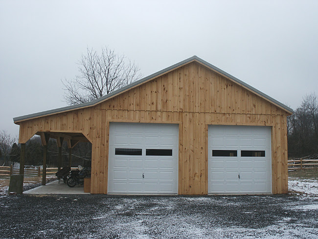 A Pole Barn with Lean to Garage