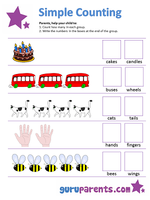 Counting Worksheets | guruparents