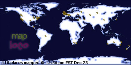 Profile Visitor Map - Click to view visits