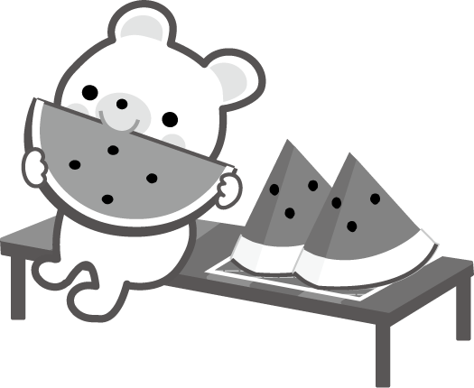 西瓜 すいか のイラスト 無料イラスト フリー素材