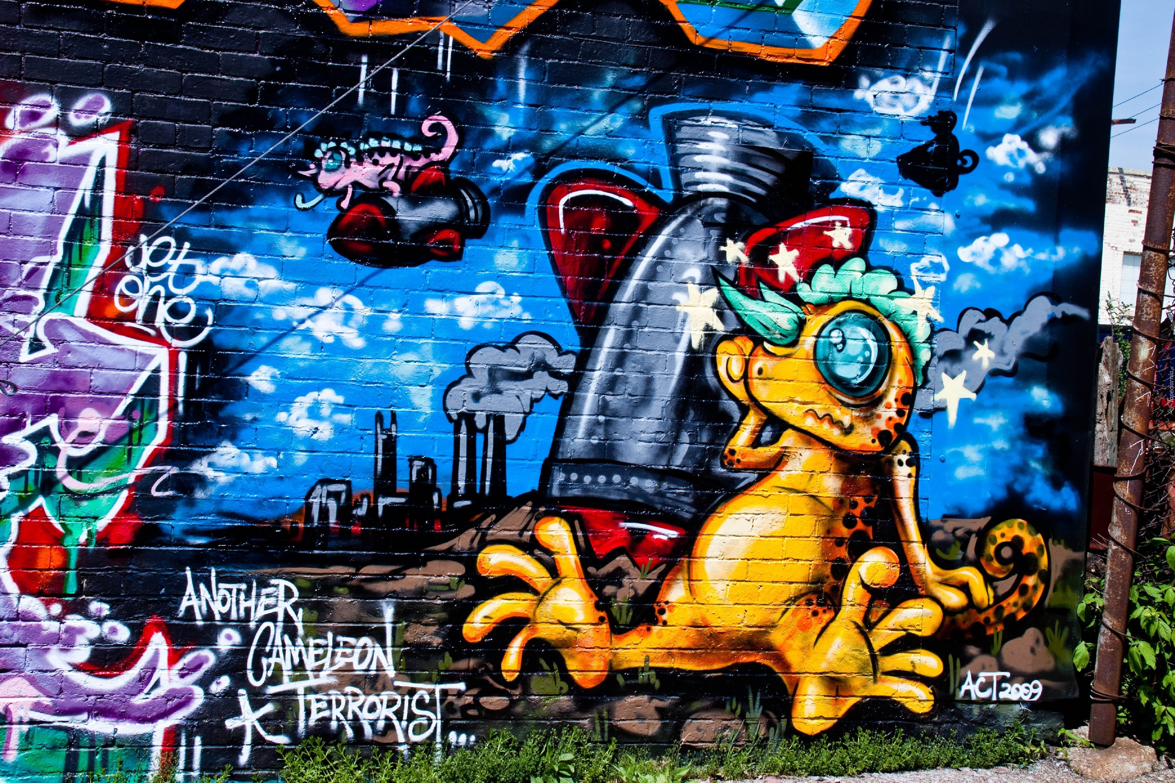 Kolorowe, Graffiti