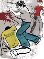 peleas en escuelas bearing