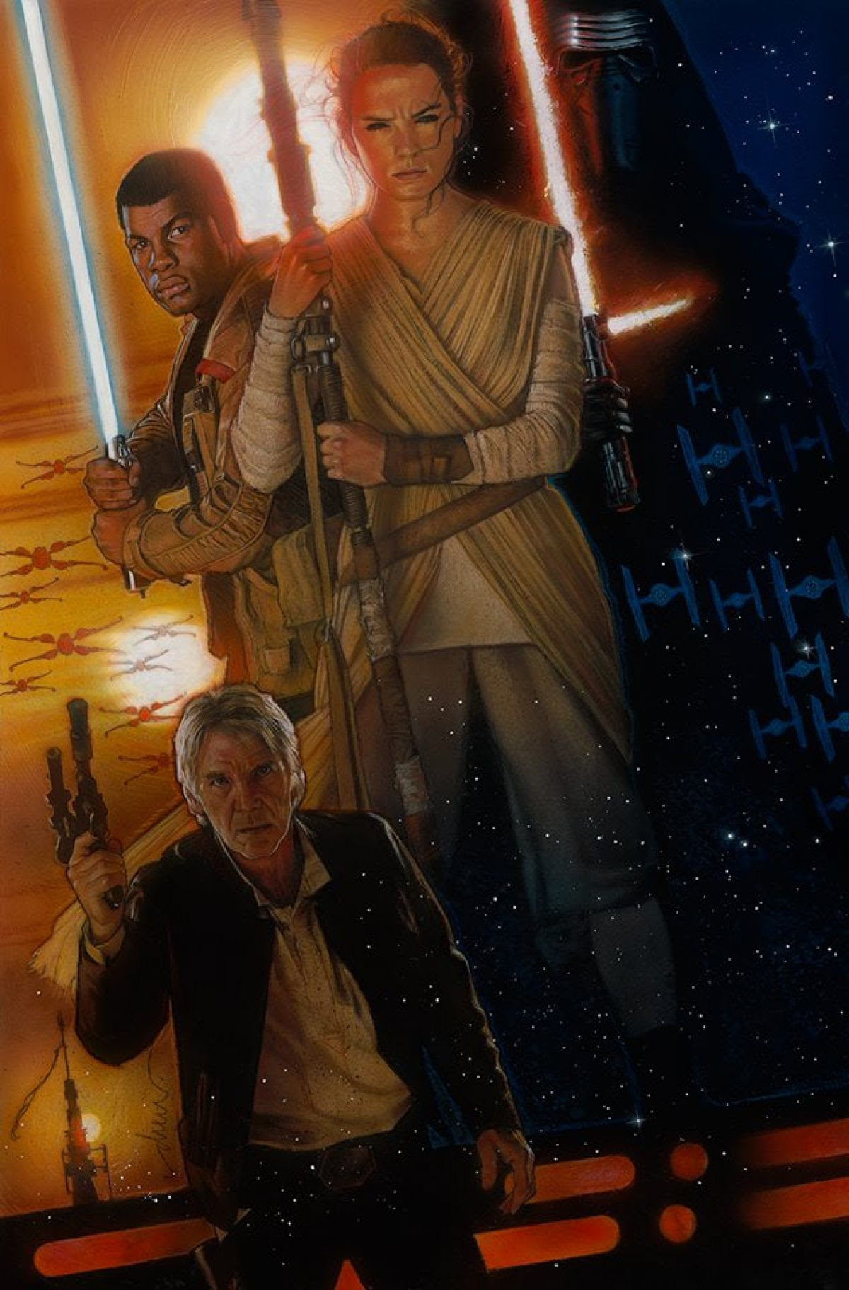 Pôster De Star Wars O Despertar Da Força Sem O Texto é Perfeito