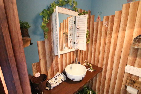 お客様用トイレを芝生トイレにコーディネート といれたすブログ
