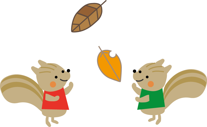 リスのイラスト 秋のイラスト 無料イラスト フリー素材2