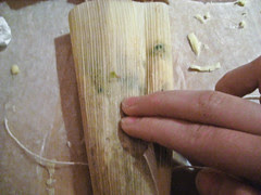 Making Tamales in Corn Husks
